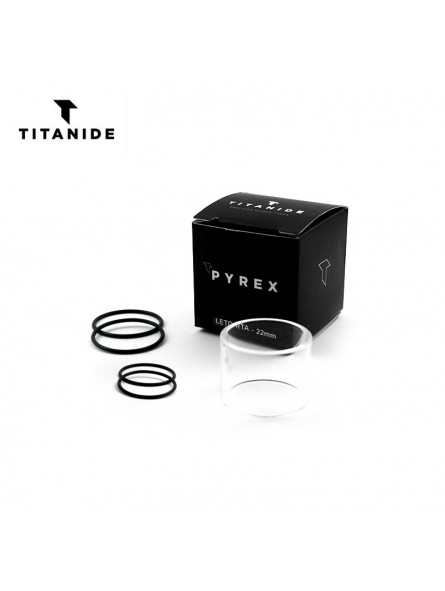 Tube Pyrex Leto RTA Mtl 22 Titanide 3ml Tube Pyrex Leto RTA Mtl 22 Titanide 3ml