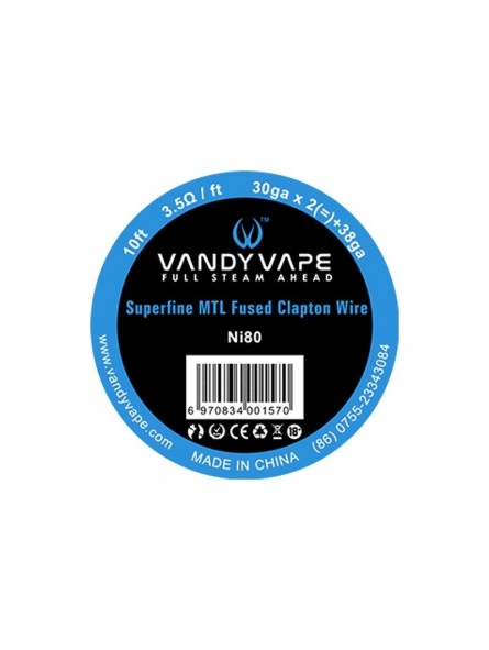 Superfine MTL Wire Vandy Vape Ni80 Superfine MTL Wire Vandy Vape Ni80
