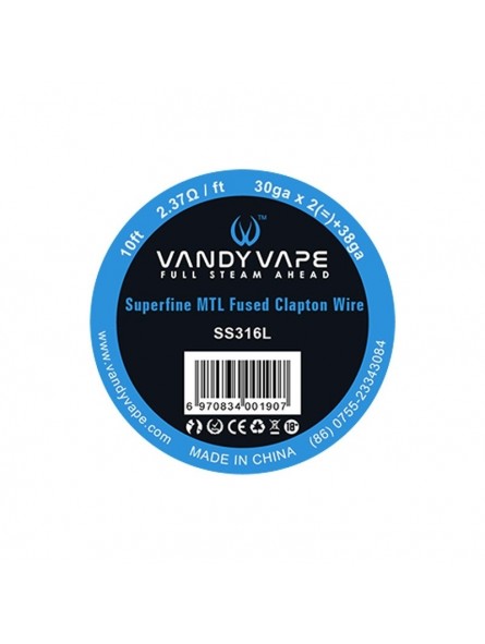 Superfine MTL Wire Vandy Vape SS316L Superfine MTL Wire Vandy Vape SS316L